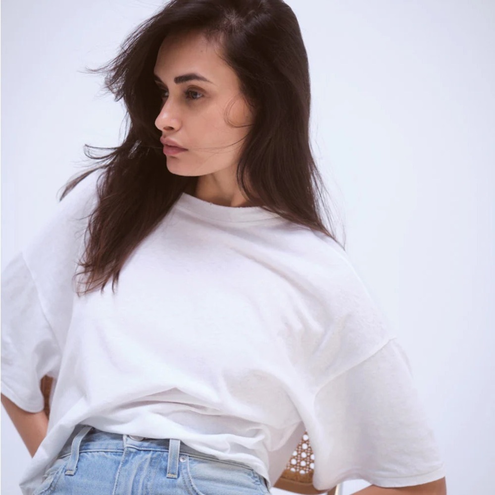 AMO White Short Sleeve Tees - Boy and Adore